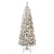 6ft. Pre-Lit Acacia Medium Flocked Artificial Christmas Tree, Clear Lights